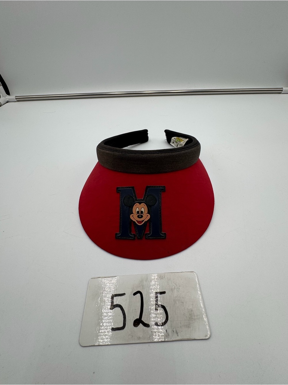 Vintage Disney Mickey Mouse Red Visor Goofys Hat Co Adult Sun Hat Taiwan 1980s